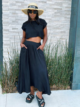 Load image into Gallery viewer, Skirt and Crop Top Set
