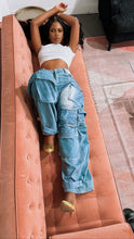 Load image into Gallery viewer, Denim Cargo Pants
