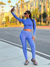 Load image into Gallery viewer, Power Blue Pant Set
