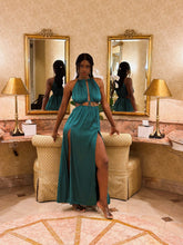 Load image into Gallery viewer, Draw String Satin Dress
