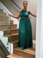 Load image into Gallery viewer, Draw String Satin Dress
