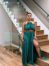 Load image into Gallery viewer, Draw String Satin Dress
